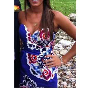 XS Hale Bob purple floral print dress